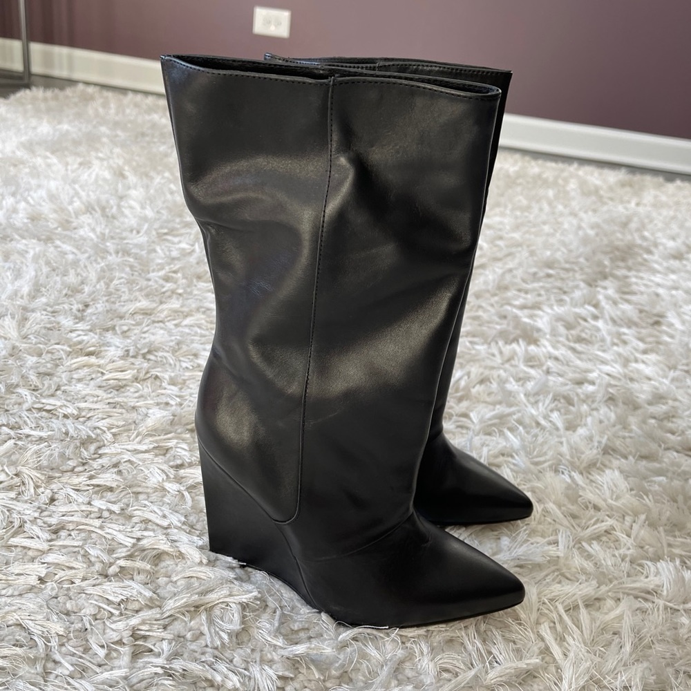 Marabelle Wedge Booties.